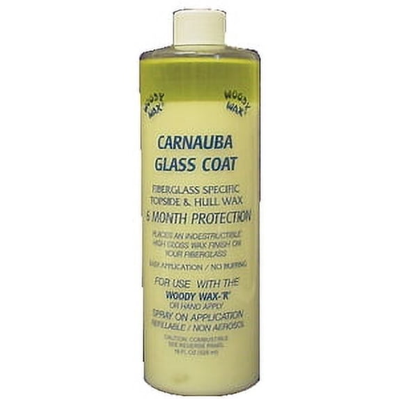 Woody Wax Carnauba Glass Coat Topside/Hull Wax 6 Months Protection 16 Oz CARGC16