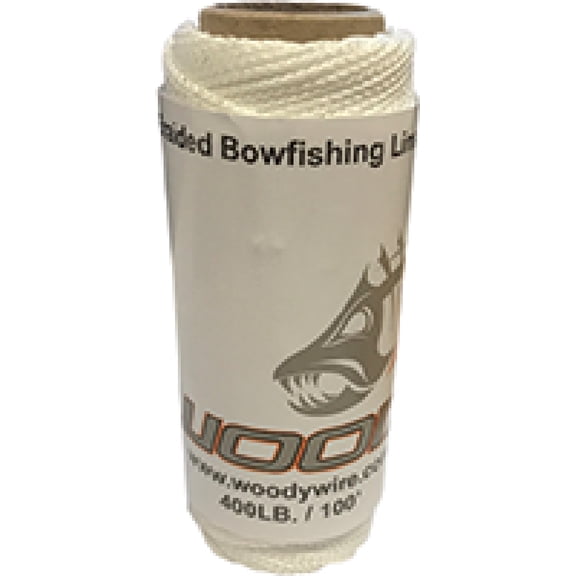 Woody Wire Bowfishing Braided Line 400Lb 100Ft