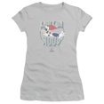 thumbnail image 1 of Woody Woodpecker Knock On Wood S/S Junior Women's T-Shirt Sheer Silver, 1 of 1