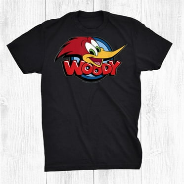 Woody Woodpecker Large Face Logo Shirt Gift Black Size up to 4XL
