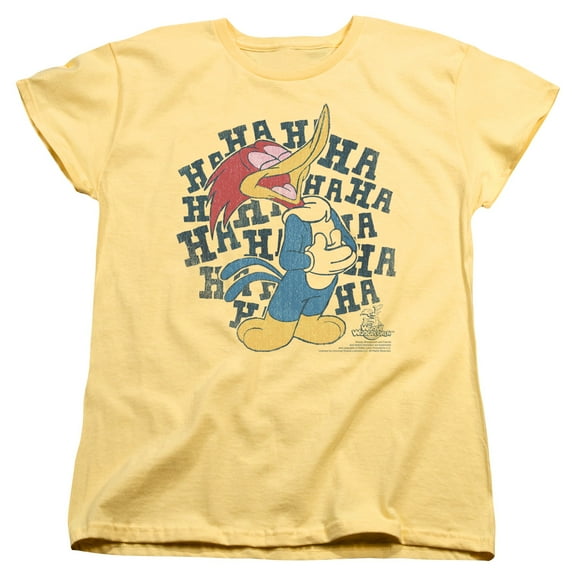 Woody Woodpecker Laugh It Up S/S Women's T-Shirt Banana