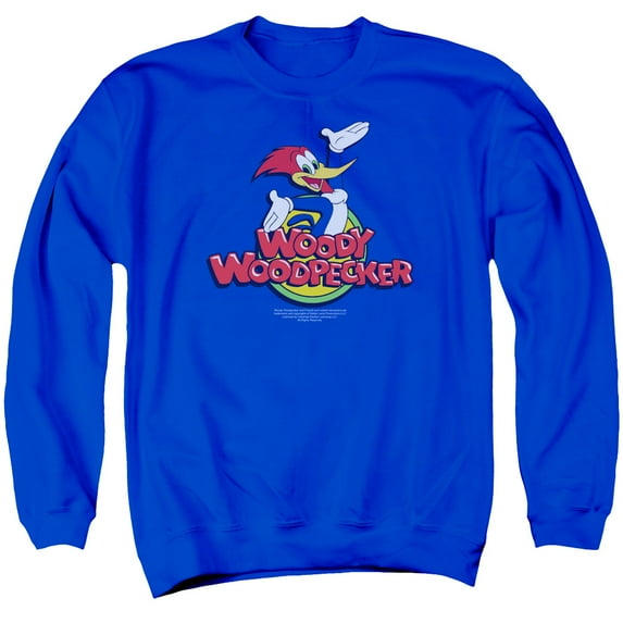 Men's Woody Woodpecker Woody Sweatshirt Medium Royal Blue