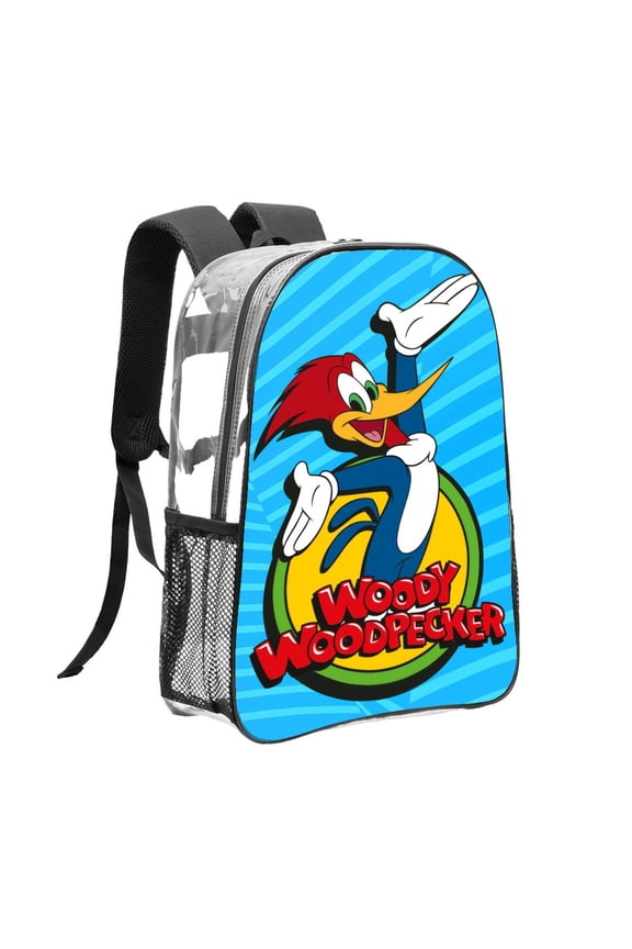 Woody Woodpecker Pattern Transparent Backpack Lightweight And fashionable Showcasing Personality And Leading The Trend