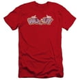 thumbnail image 1 of Woody Woodpecker Sketchy Bird Premium Canvas Adult Slim Fit 30/1 T-Shirt Red, 1 of 1