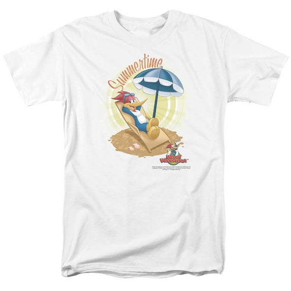 Woody Woodpecker Summertime Officially Licensed Adult T Shirt