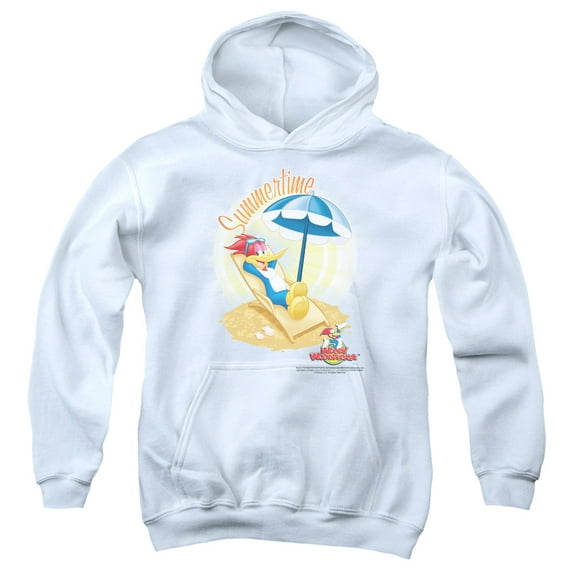 Woody Woodpecker - Summertime - Youth Hooded Sweatshirt - Large