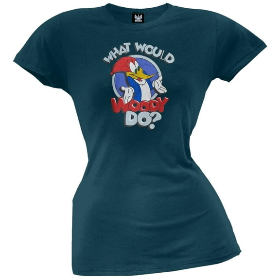 Woody Woodpecker - What Would Woody Do? Juniors T-Shirt - Medium