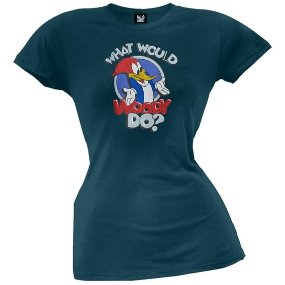 Woody Woodpecker - What Would Woody Do? Juniors T-Shirt - Small
