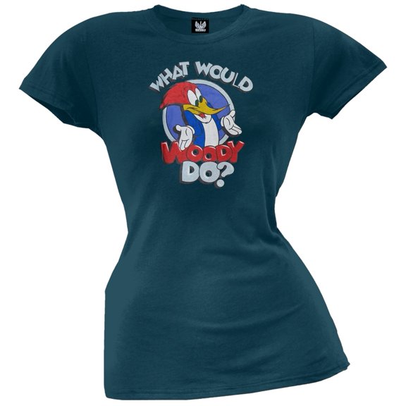 Woody Woodpecker - What Would Woody Do? Juniors T-Shirt - Small