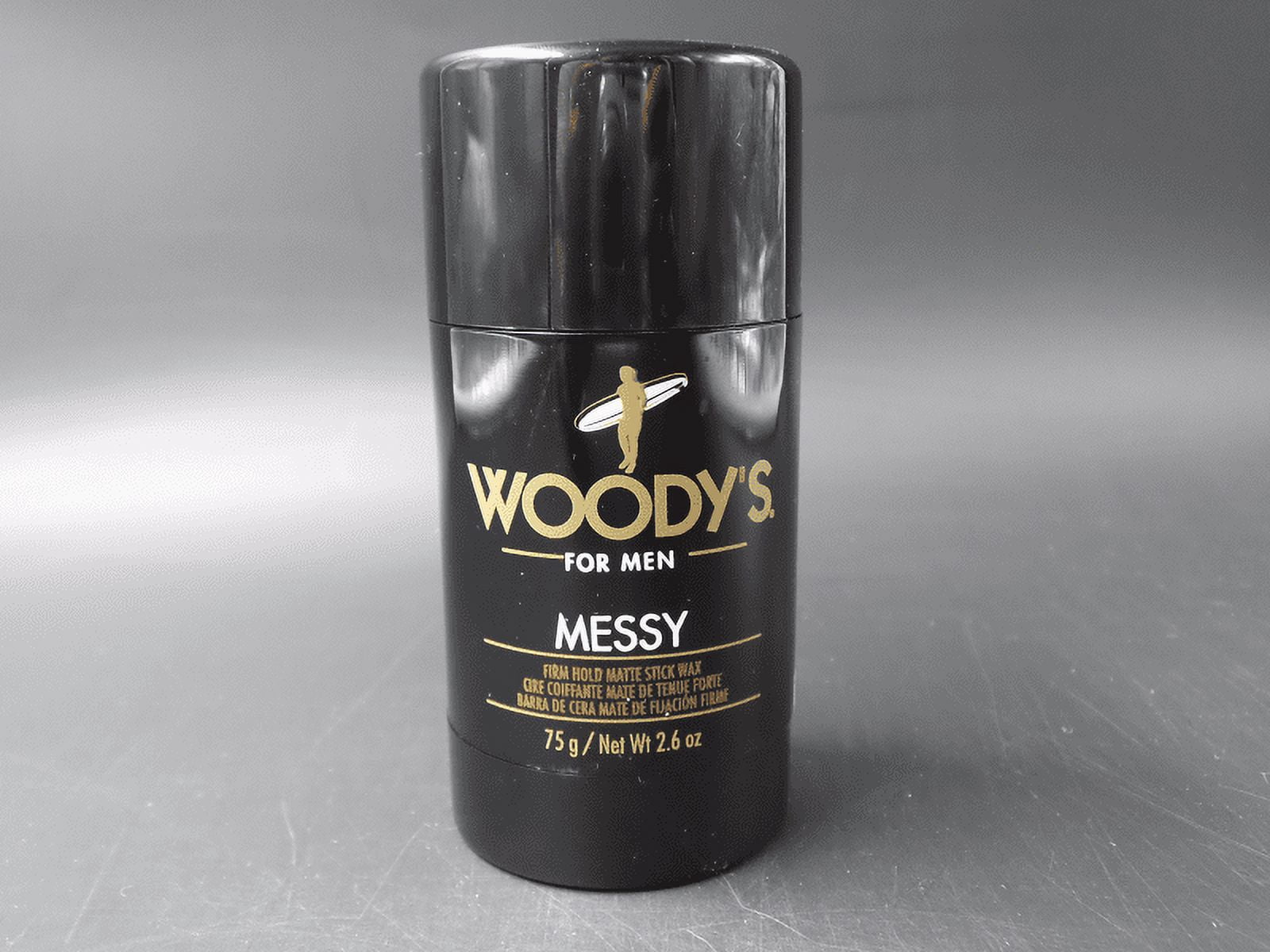 Woody's Messy Firm Hold Matte Stick Wax, 2.6 oz Pack of 2