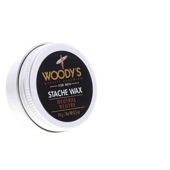 Woody's Neutral Stache Wax, 0.5 oz
