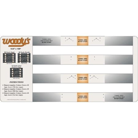 Woodys 286S-TEMP-3 Studding Template