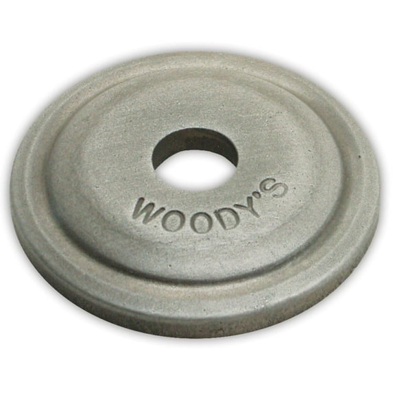Woodys ARG-3775-12 Round Grand Digger Aluminum Support Plates - 5/16in. - Natural (12pk.)