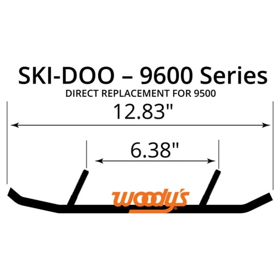 Woodys Ace 4" Carbide Wearbar Runners (AS4-9600)