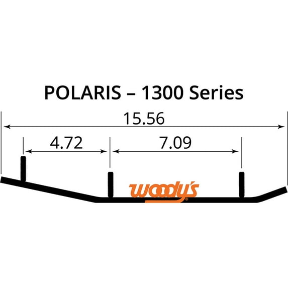 Woodys Executive Series 8" Carbide Wear Bar Runners (WPI-1300)