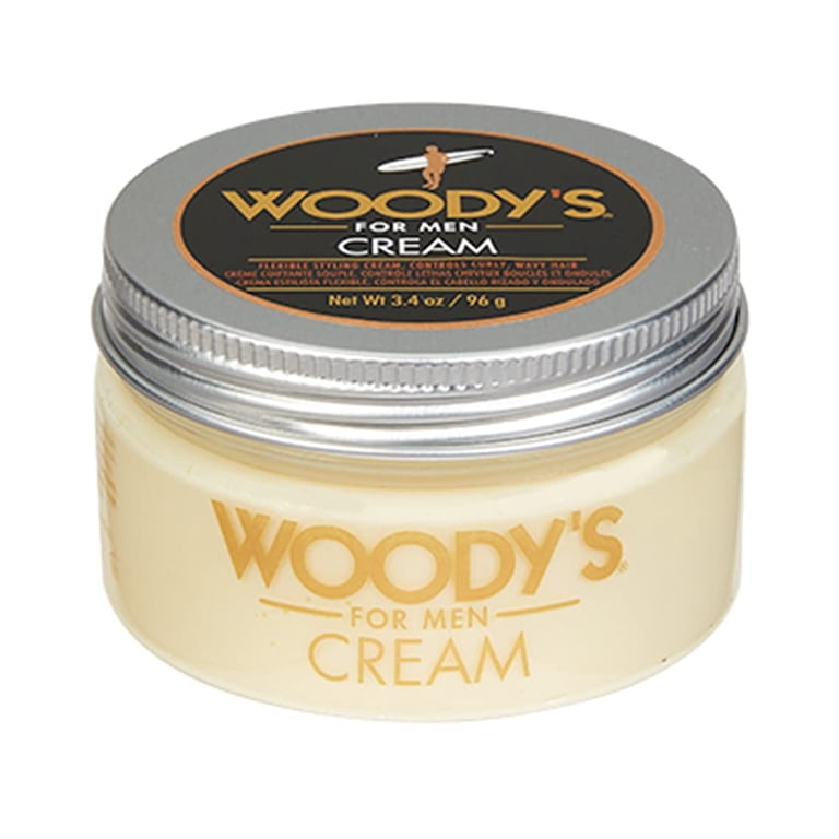 Woody's Flexible Hair Styling Cream for Men, Soft Hold & Shine