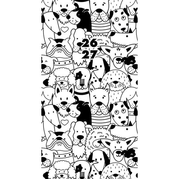 Woof 2-Year 2026-27 3.5" x 6.5" Monthly Pocket Planner