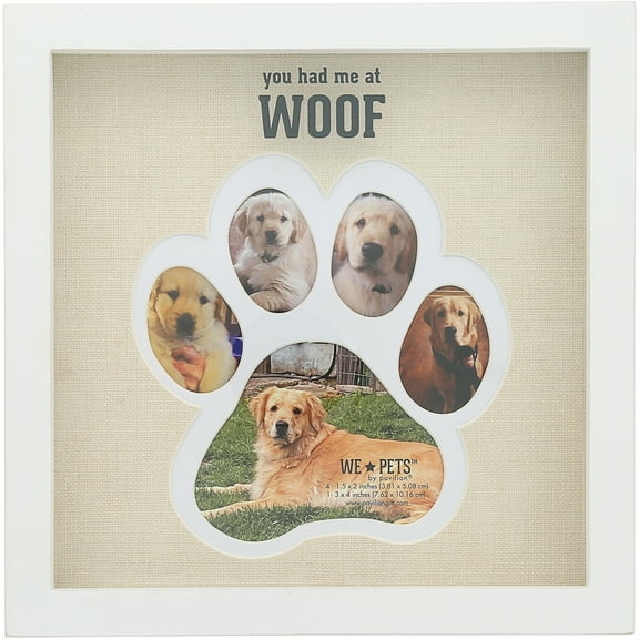 Woof - 9" Pawprint Shadowbox Frame