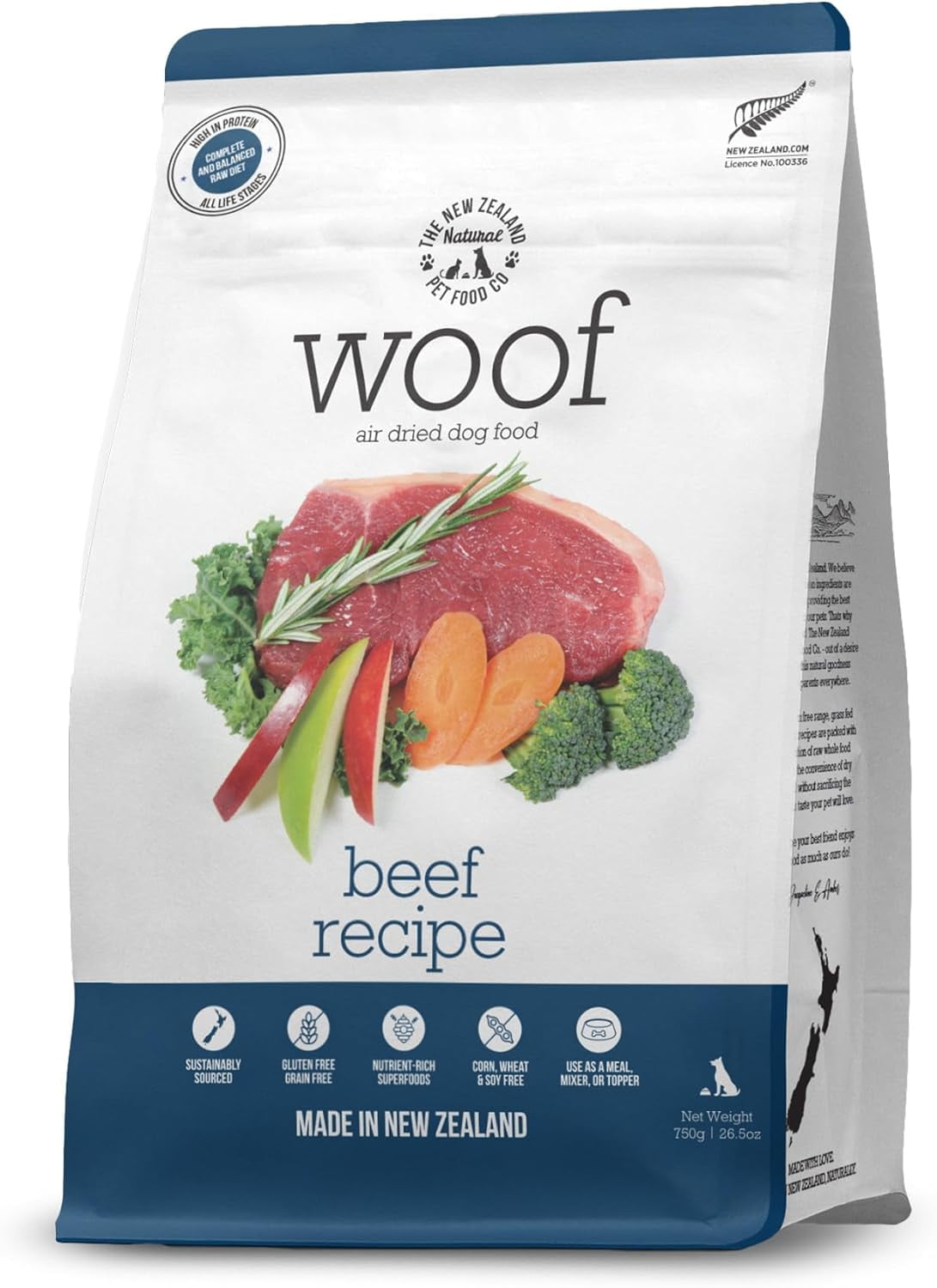 Woof Air Dried Dog Food, Dog Food Toppers for Dry Food, High Protein