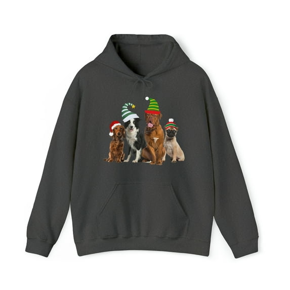 Woof Christmas Unisex Heavy Blend™ Hooded Sweatshirt