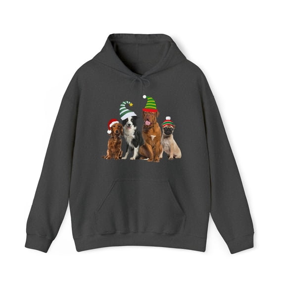 Woof Christmas Unisex Heavy Blend™ Hooded Sweatshirt
