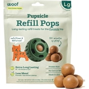 WOOF Pupsicle Chicken Refill Pops, Delicious Long Lasting Dog Treats, Wholesome Ingredients, Pre-Made Large Pupsicle Refills Pops- For Dogs 25 - 75 lbs - 7 count
