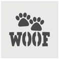 thumbnail image 1 of Woof Dog Paw Prints Fun Text DIY Cookie Wall Craft Stencil - 11.5 Inch, 1 of 5