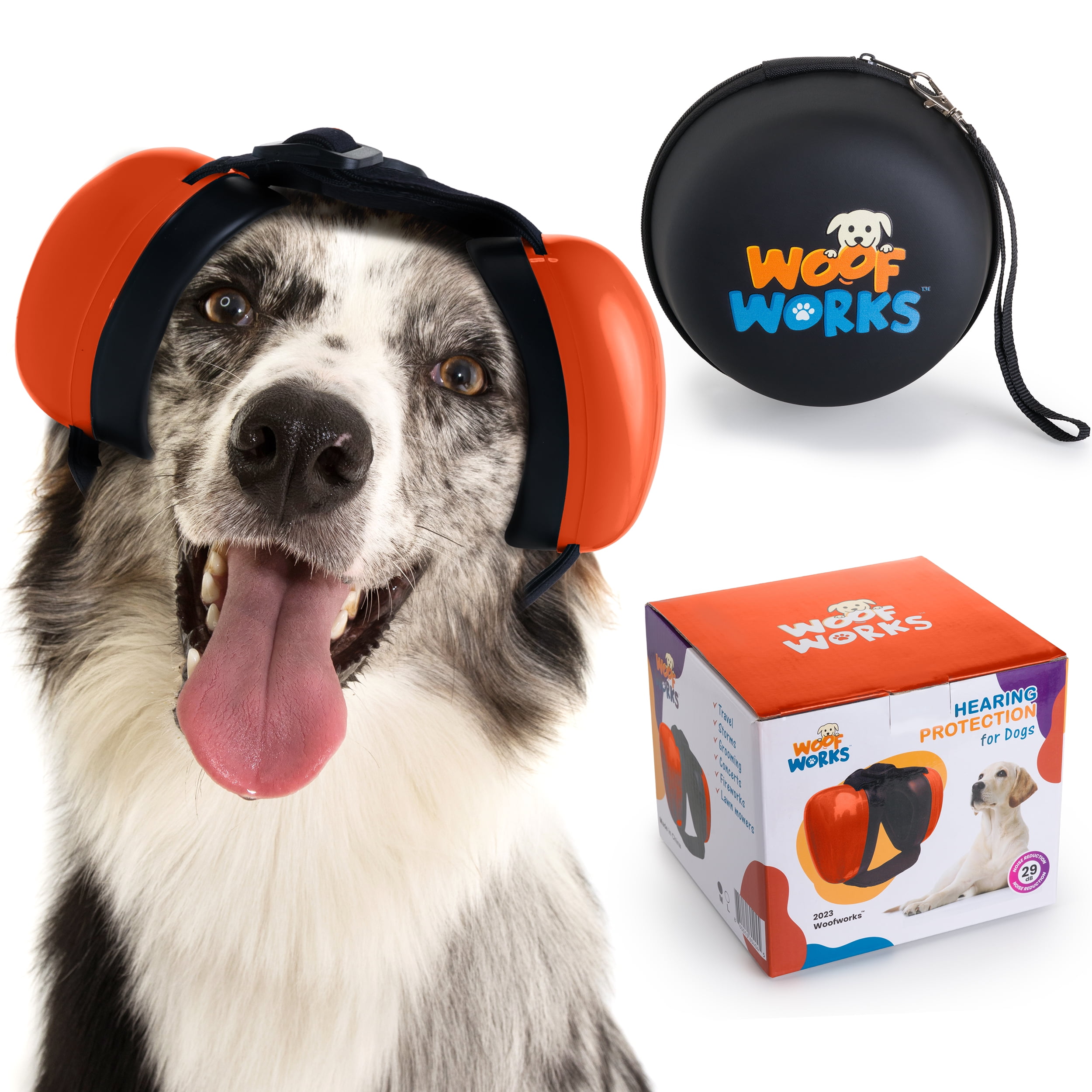 Woof Works Dog Ear Muffs for Noise Protection, Noise Cancelling