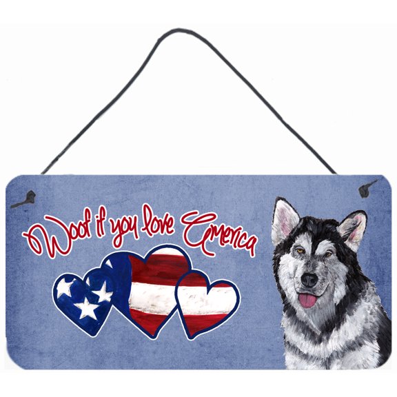 Woof if you love America Alaskan Malamute Wall or Door Hanging Prints