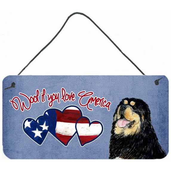 Woof if you love America Tibetan Terrier Wall or Door Hanging Prints