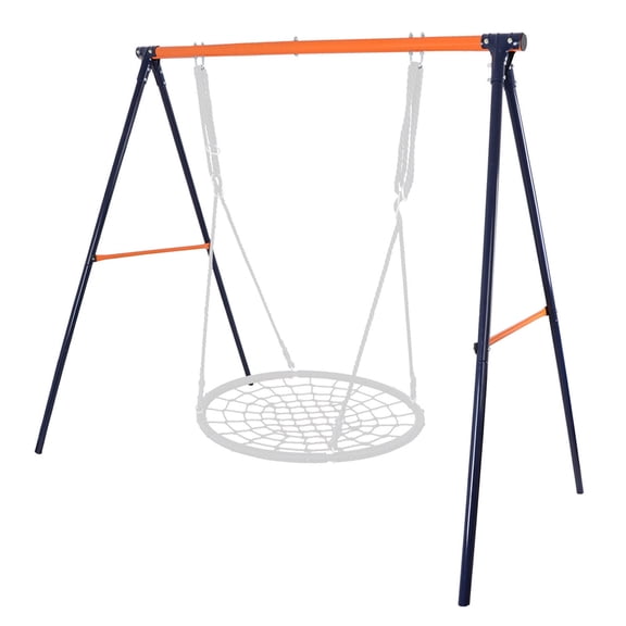 WoofPaw Swing Stand A Frame Heavy Duty Extra Large Full Steel Stand with Ground Stakes for Saucer Swing Chair Swing Web Swing, 440lbs Capacity All Weather Fun for Kids Outdoor Backyard