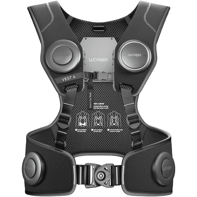 Woojer High-Fidelity Haptic Vest 4, for VR, Games, Music, Movies