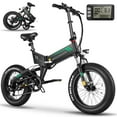 thumbnail image 1 of Wooken 20"X4.0 Fat Tire Electric Bike for Adults, 500W Foldable Electric Bicycle with 48V 10Ah Built-in Battery, Shimano 7 Speed, Dual Shock Absorber, 1 of 11