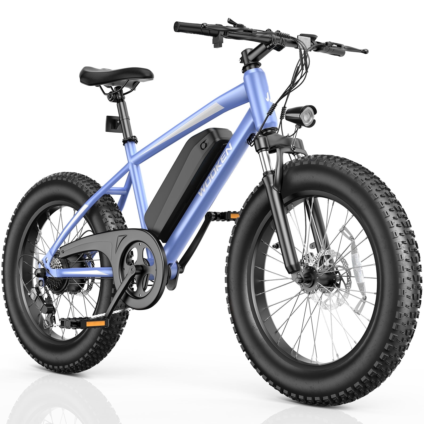 Wooken 4.0" Fat Tire 20" Electric Bike for adults, Peak 750W E-Mountain bike, 48V 499WH Removable Battery, Up to 45 Miles Electric Bicycle, Off Road E-Bike,SGS Certified to UL 2849