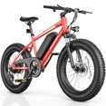 thumbnail image 1 of Wooken 4.0" Fat Tire 20" Electric Bike for adults, Peak 750W E-Mountain bike, 48V 499WH Removable Battery, Up to 45 Miles Electric Bicycle, Off Road E-Bike,SGS Certified to UL 2849, 1 of 7