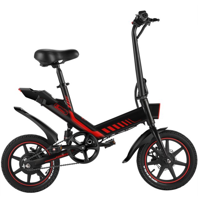 Wooken Electric Bike, 14'' Electric Bicycle for Adults and Teenagers