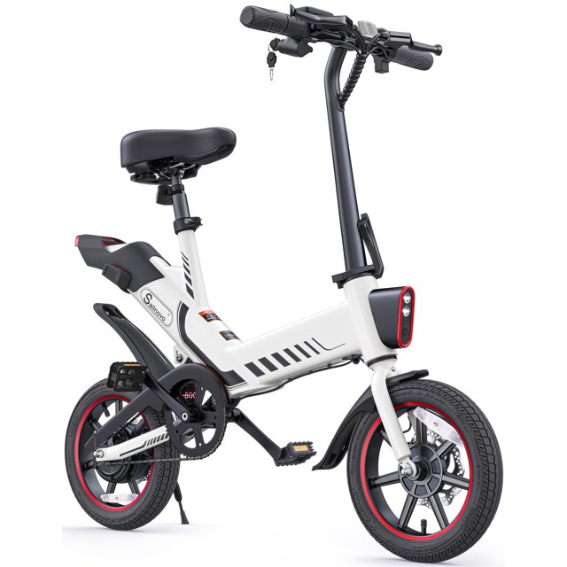 Wooken Electric Bike, 14'' Electric Bicycle for Adults and Teenagers