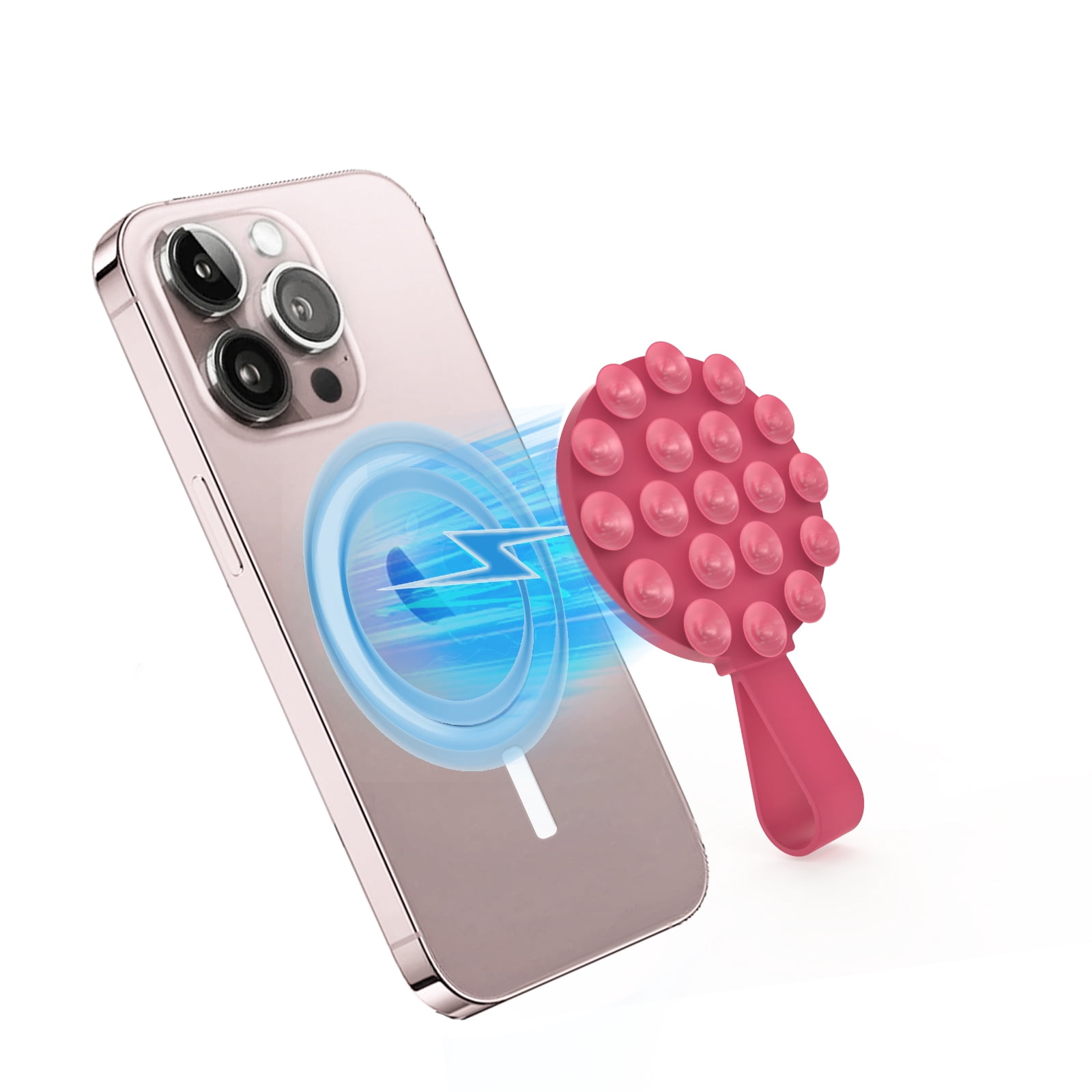 Wookon Magnetic Silicone Suction Cup Phone Grip Holder Stand for All ...