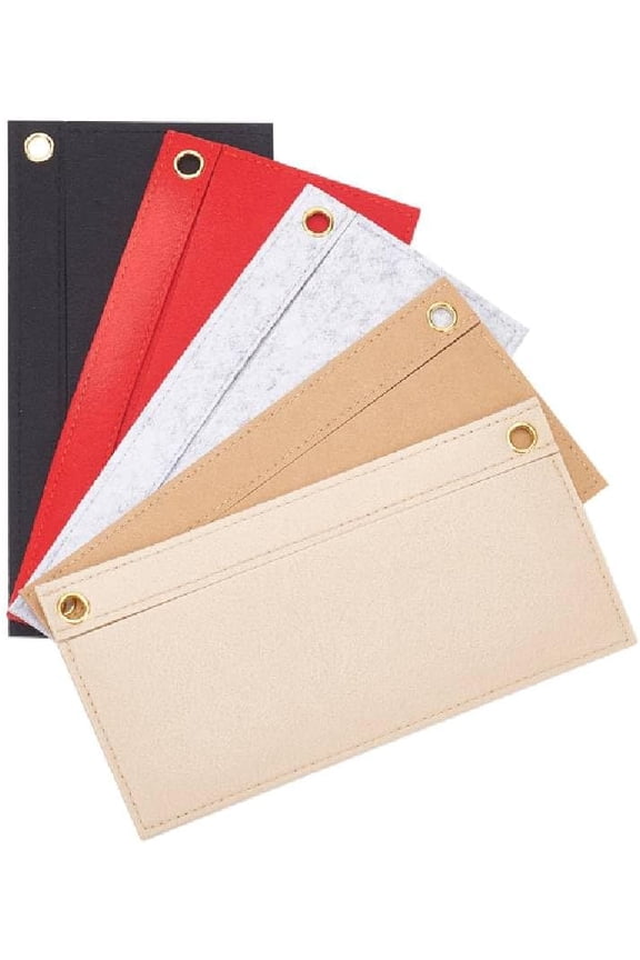Wool 5 colors Felt Purse Organizer Insert Handbag Organizer Inside Crossbody Purse Conversion Kit Women Clutch Envelope bag Insert Liner for Kirigami Pochette Sarah Wallet 9.8x4.9 Inch