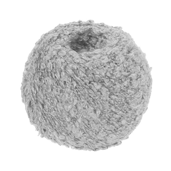 Wool Acrylic Fancy Loop Yarn, Wool Roving Yarn(50 Grams, Grey)