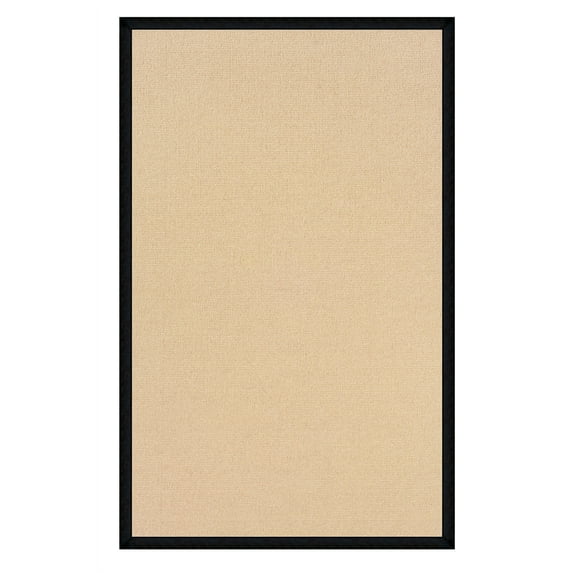 Linon Rugs Athena Leather Area Rug in Natural and Black-0.25" H x 96" W x 121" D