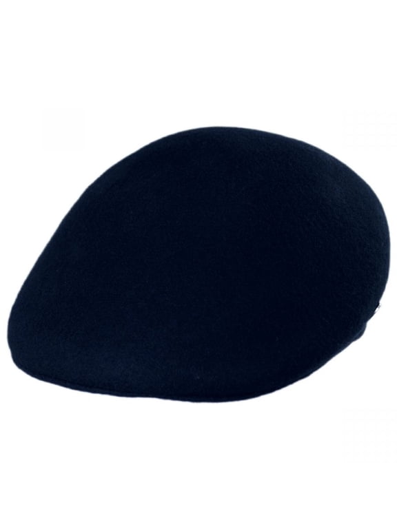 Wool Ascot Cap - L - Navy Blue