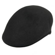 Wool Ascot Cap - M - Black