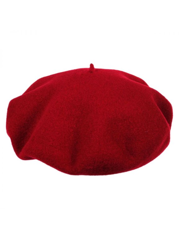 Wool Basque Beret by Héritage par Laulhère - S - Red