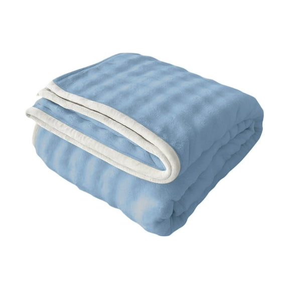 Wool Blanket, Fleece Throw, Reversible Warm Blanket for Indoor Outdoor Use, Soft Breathable Comfortable Lightweight 100x150cm