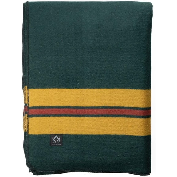 Wool Blanket Twin Size Warm Thick Washable for Home Outdoors Camping Tailgates Picnic Hunting Travel Emergency Kits