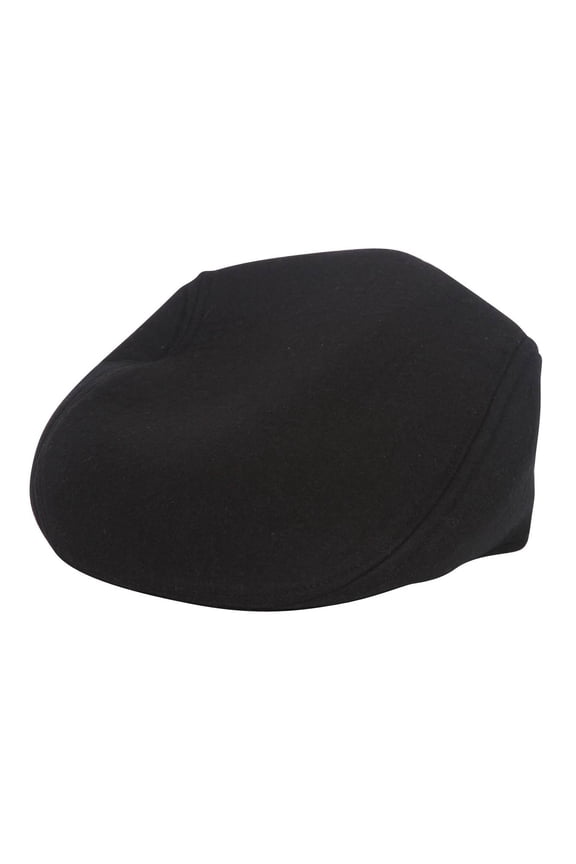 Wool Blend Ivy Fitted Cap - Black - Large/X-Large