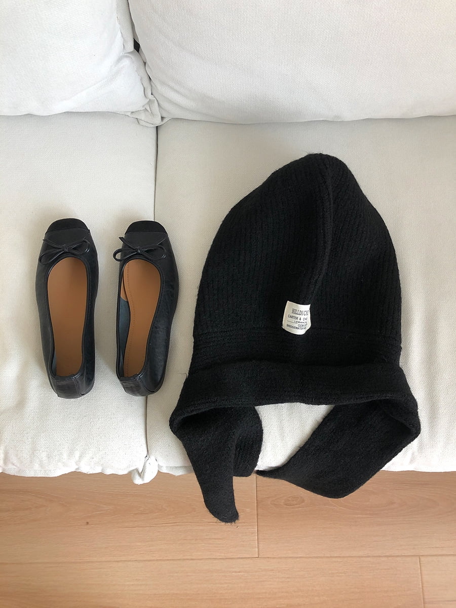 Wool Blend Knitted Beanies Cap For Men&Women  Balaclava Winter Warm Unisex Hooded Hat Neck Collar Scarf Cap Ski Beanie Cold Hats