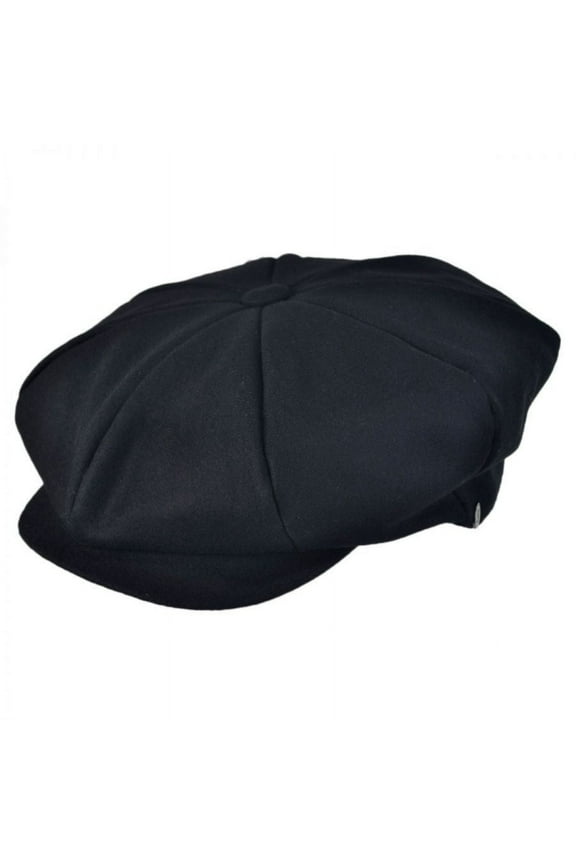 Wool Blend Solid Big Apple Cap - L/XL - Black