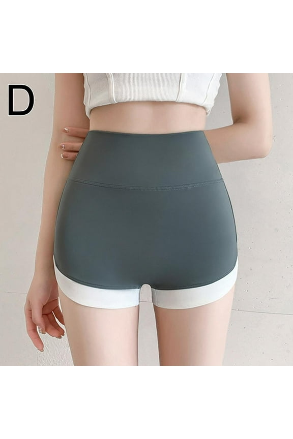 Wool Blend Yoga Shorts - High Waist, Tummy Control, Butt-Lifting, Fashionable for Fitness